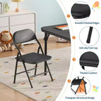 Tavolo Pieghevole Imbottito per Bambini, Leggero, Richiudibile, Nessun Montaggio Richiesto, per Sala Giochi, Pranzo, (Solo un Tavolo)