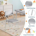 Tavolo Pieghevole Imbottito per Bambini, Leggero, Richiudibile, Nessun Montaggio Richiesto, per Sala Giochi, Pranzo, (Solo un Tavolo)