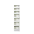 VIYET 71H 7-Tier Multi-Functional Pull-Out Storage Shelf, Single-Sided Open Shelf, Organizer for Kitchen, Living Room & Narrow Spaces,white