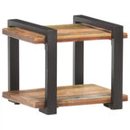 Comodino Legno naturale Legno di mango grezzo, ferro Medium