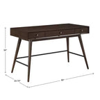 Scrivania a 3 cassetti Foerster Wood