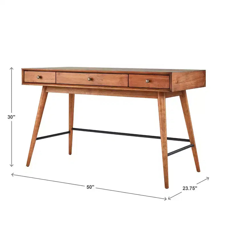 Scrivania a 3 cassetti Foerster Wood