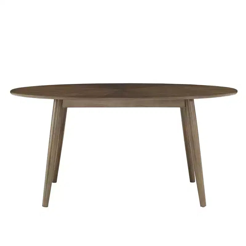 Jonas 63 Tavolo da pranzo ovale in noce stile Mid-Century