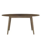 Jonas 63 Tavolo da pranzo ovale in noce stile Mid-Century